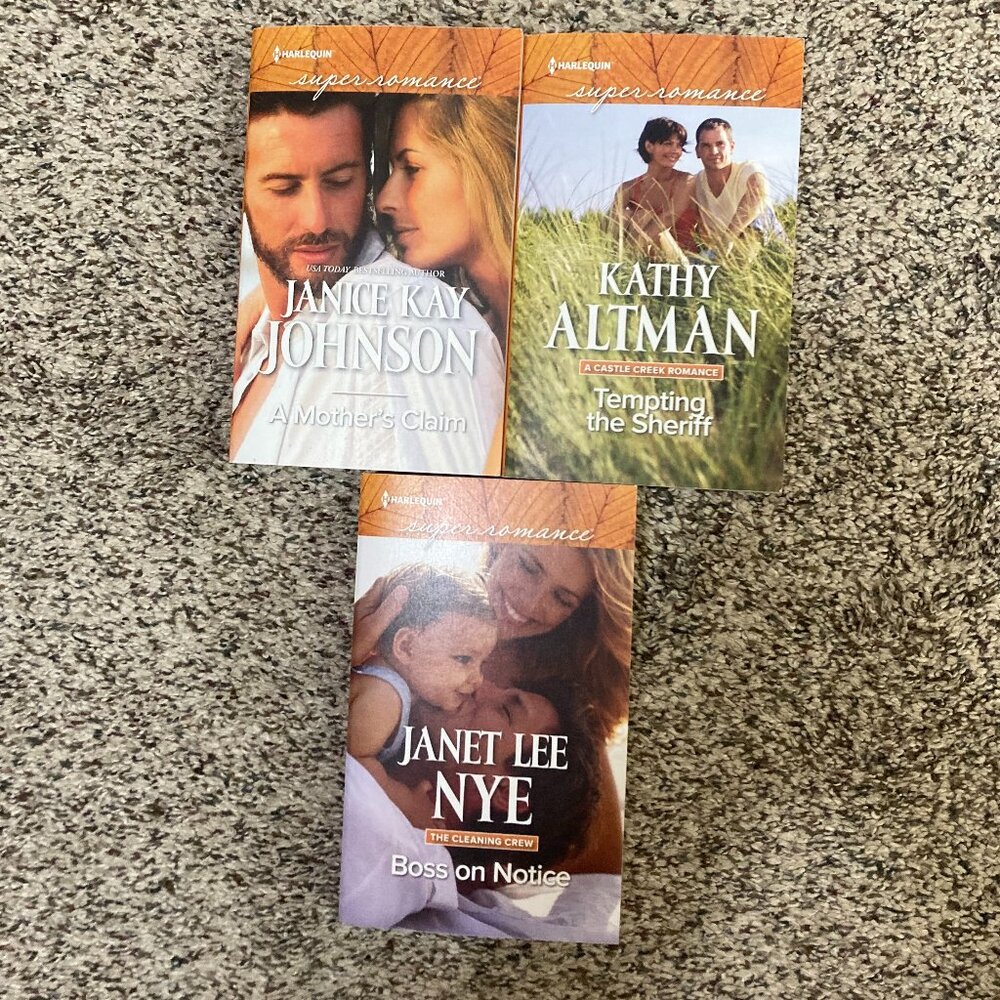 3 Brand New Harlequin Super Romance Larger Print Books